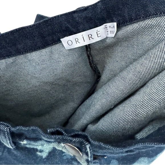 Oríré Bubi Denim Ruffle Mini Skirt Unique 6 Sustainable Nigerian African - Picture 9 of 9